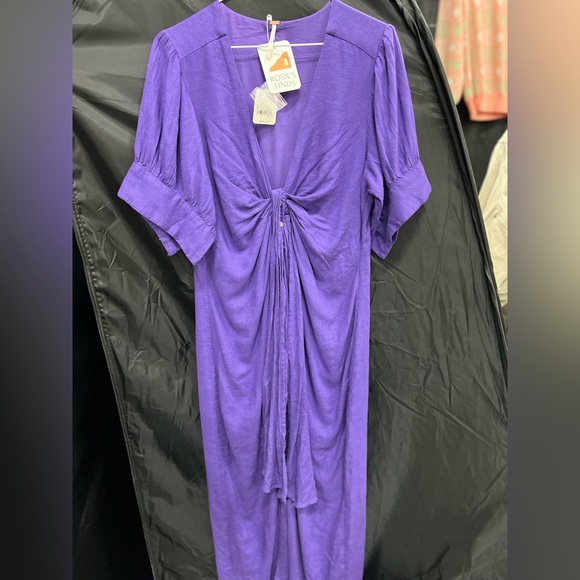 Free people vintage summer midi dress - purple - Picture 4 of 6